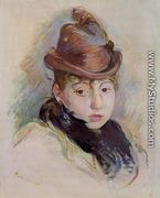 Young Woman In A Hat (Henriette Patte) - Berthe Morisot