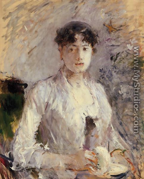 Young Woman In Mauve - Berthe Morisot