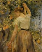 Young Woman Picking Oranges - Berthe Morisot