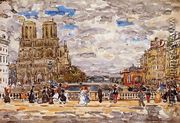 Notre Dame  Paris - Maurice Brazil Prendergast