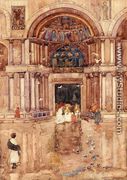 The Porch With The Old Mosaics  St  Marks  Venice - Maurice Brazil Prendergast
