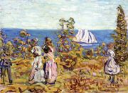 Viewing The Sailboat - Maurice Brazil Prendergast