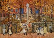 West Church  Boston Aka Red School House  Boston Or West Church At Cambridge And Lynde Streets - Maurice Brazil Prendergast