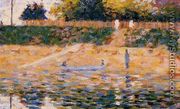 Boats Near The Beach At Asnieres - Georges Seurat