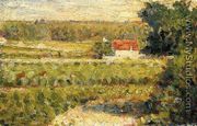 House With Red Roof - Georges Seurat