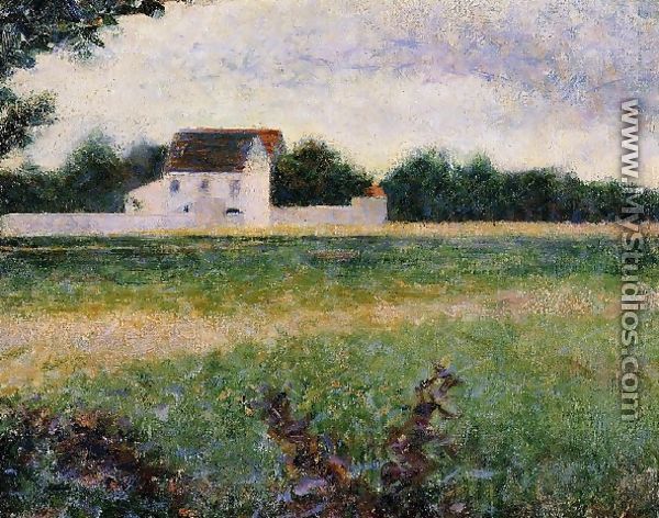 Landscape Of The Ile De France - Georges Seurat