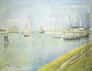 The Channel At Gravelines  In The Direction Of The Sea - Georges Seurat
