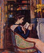 Mademoiselle Guillaumin Reading - Armand Guillaumin