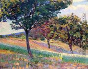 Orchard At The Edge Of The Woods In Saint Cheron - Armand Guillaumin