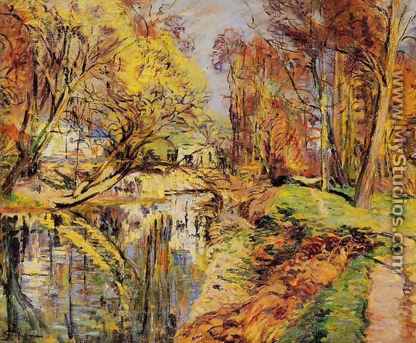 The Banks Of The Orge At Epiney  Ile De France - Armand Guillaumin