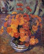 Vase Of Chrysanthemums - Armand Guillaumin