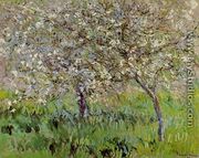Apple Trees In Bloom At Giverny - Claude Oscar Monet