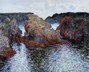 Belle Ile  Rocks At Port Goulphar - Claude Oscar Monet