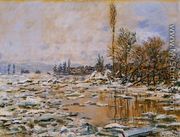 Breakup Of The Ice  Lavacourt - Claude Oscar Monet