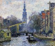 Canal In Amsterdam - Claude Oscar Monet