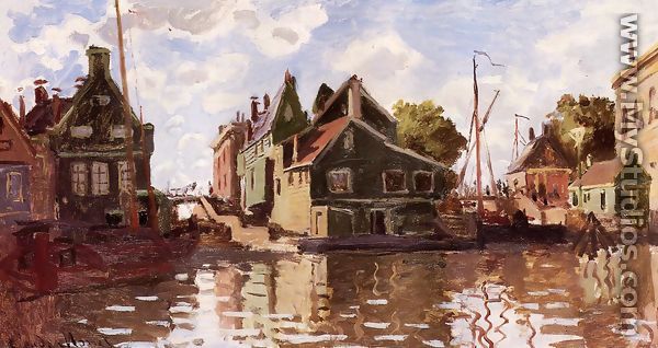 Canal In Zaandam - Claude Oscar Monet