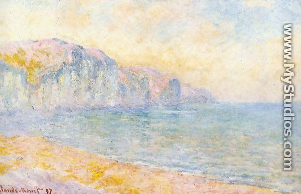 Cliffs At Pourville  Morning - Claude Oscar Monet