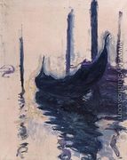 Gondola In Venice - Claude Oscar Monet