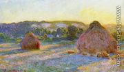 Grainstacks At The End Of Summer  Evening Effect - Claude Oscar Monet