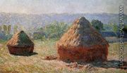 Grainstacks At The End Of Summer  Morning Effect - Claude Oscar Monet