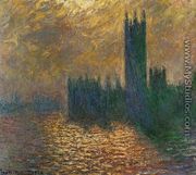 Houses Of Parliament  Stormy Sky - Claude Oscar Monet