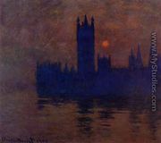 Houses Of Parliament  Sunset2 - Claude Oscar Monet