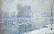 Ice Floes  Misty Morning - Claude Oscar Monet