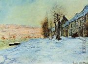 Lavacourt  Sun And Snow - Claude Oscar Monet