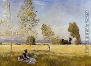 Meadow At Bezons - Claude Oscar Monet