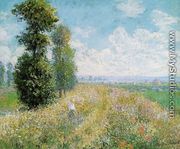 Meadow With Poplars Aka Poplars Near Argenteuil - Claude Oscar Monet