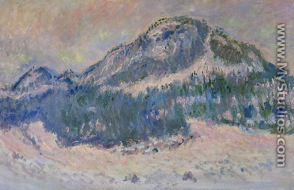 Mount Kolsaas  Rose Reflection - Claude Oscar Monet