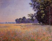 Oat And Poppy Field  Giverny - Claude Oscar Monet
