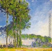 Poplars  View From The Marsh - Claude Oscar Monet