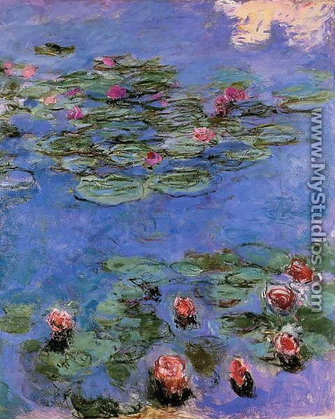 Red Water Lilies - Claude Oscar Monet