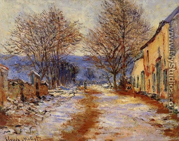 Snow Effect At Limetz - Claude Oscar Monet