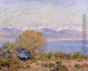 The Alps Seen From Cap D Antibes - Claude Oscar Monet