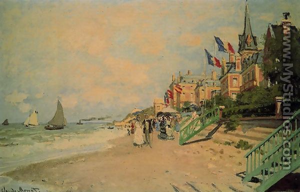 The Beach At Trouville2 - Claude Oscar Monet