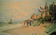 The Beach At Trouville2 - Claude Oscar Monet