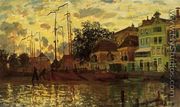 The Dike At Zaandam  Evening - Claude Oscar Monet