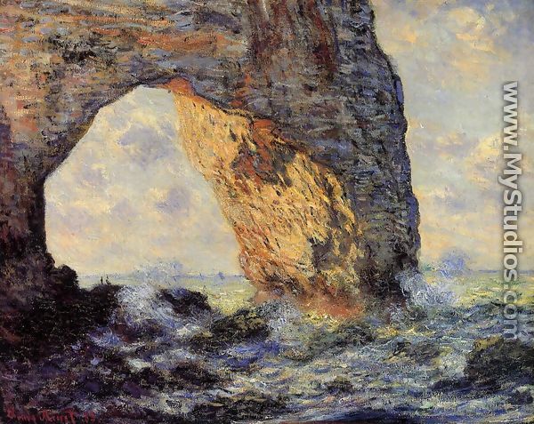 The Manneport  Etretat - Claude Oscar Monet