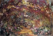 The Path Under The Rose Trellises  Giverny - Claude Oscar Monet