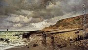 The Pointe De La Heve At Low Tide - Claude Oscar Monet