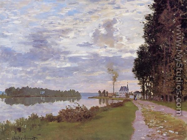 The Promenade At Argenteuil - Claude Oscar Monet