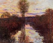 The Small Arm Of The Seine At Mosseaux  Evening - Claude Oscar Monet