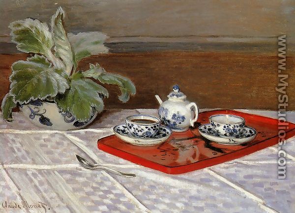 The Tea Set - Claude Oscar Monet