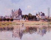 View Of The Church At Vernon - Claude Oscar Monet