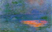 Waterloo Bridge  Misty Weather - Claude Oscar Monet