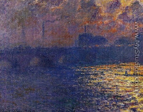 Waterloo Bridge  Sunlight Effect2 - Claude Oscar Monet