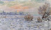 Winter On The Seine  Lavacourt - Claude Oscar Monet