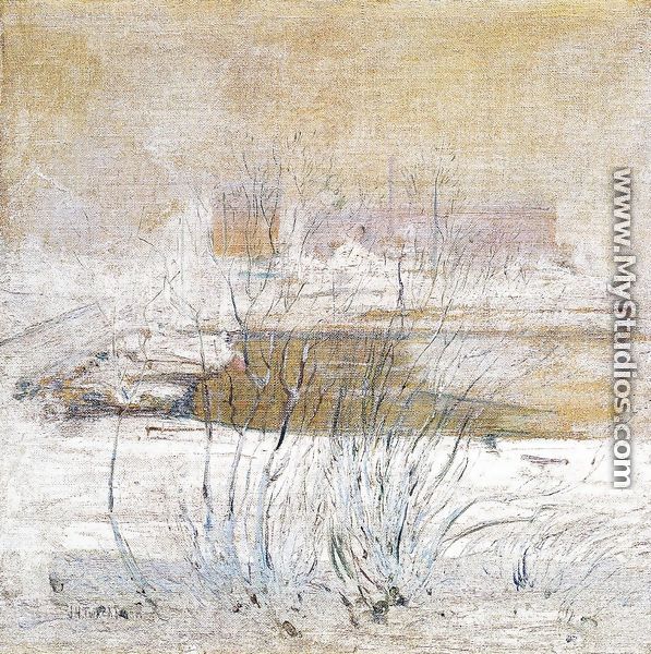 Bridge In Winter - John Henry Twachtman